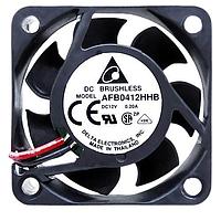 Delta Electronics, Inc. AFB0424HB Tubeaxial DC Tubeaxial Fan, 40x15mm, 24VDC, Ball Bearing, Lead Wires, Locked Rotor Sensor