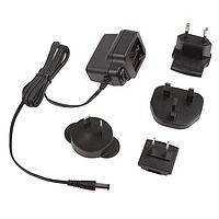 XP Power VFR05US120-JA Fixed Plugs 5W AC-DC wall adapters with US, UK, EU & AU plugs included, output 5.5 x 2.1 jack 12V 0.42A