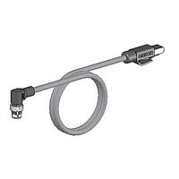 Omron Automation and Safety XS5W-T422-BMC-K Cat 5e .5M Cable 2End Conn. M12 RightAngle/ RJ4