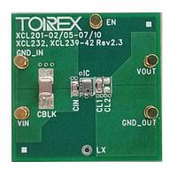 Torex Semiconductor XCL240B183F-EVB-01 DC/AC Switching Converter HiSAT-COT Control 5.5V/1.0A Inductor Built-in Step-Down micro DC/DC Converters, 1.8Vout