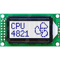 Matrix Orbital LCD0821-GW-V LCD Character Display Modules 8x2 L. Blu Txt G/Wht B/G Ext.Volt