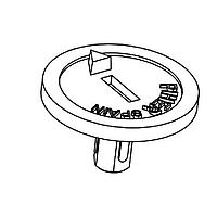 Amphenol Piher JPEPL5039INI Thumbwheel Thumbwheel knob PT10-PTC10 FIG.16 Not-coloured non-flammable V0