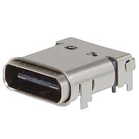 Kycon KUSBX-SMT-CS-4-BK-TR USB Type C Connectors USB 4.0 C SOCKET, SMT, 30U BLK T/R