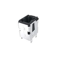 Amphenol Commercial Products HSCHD02AV0001R Automotive Connectors HSC Series / PCB Side Header / A Code / Vertical  Dip / Black /  0.15um Au / Tape and Reel