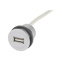 HARTING 09454521924 USB 2.0 har-port USB 2.0 A-A coupler with cable, 3.0m - silver version