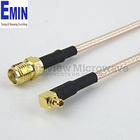 Fairview  FMC1319315 SMA Female to RA MMCX Plug Cable RG-316 Coax