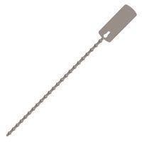 Essentra Components 23LB0600N Beaded Tie with Marker Beaded Tie, ID Tag, 6 in Long, 1.312x.500 Tag