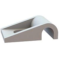 Essentra Components 22HDCC3590 Cable Clamp Heavy Duty Half U Clip, .359 Hold Dia, .203 Hole