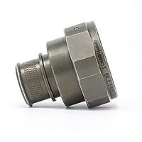 Amphenol PCD M85049/88-17ZP03 Band Lock Adapters Straight Shell size 17 Black Zinc Nickel w/ Exposed Nickel Entry 3