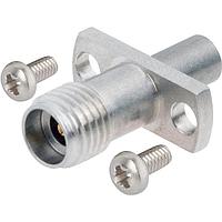 Amphenol SV Microwave 1116-6093 RF Adapters - Between Series 2.4mm Female to SMP Male, FD, Flange Mount Adapter, 2 Hole, with Screws