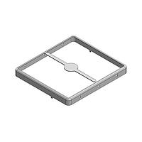 Masach Tech MS483-10F-NS EMI/RFI Shield Frame, Two-Piece 48.3 x 44.3 x 4.4mm Two-piece Drawn-Seamless RF Shield/EMI Shield FRAME (Nickel-Silver)