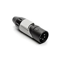 Amphenol Audio AX4MB8M Connectors 4P PIN M PLUG BLK W GRY MRK SLEEVE