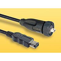 Bulgin PX0418/4M00 IEEE 1394 4 POLE TO 6 POLE 4M LENGTH CABLE