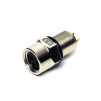 Amphenol LTW 8-03PFFS-SH7001 Straight M8 Circular Metric Connector, A Code, Metal, 3A, 03 pins, Female Connector, Female Contact, Hexagonal, M8*0.5, Screw Thread, Solder, Receptacle, Rear Fastened, Panel Thickness 4.5, IP67 Unmated