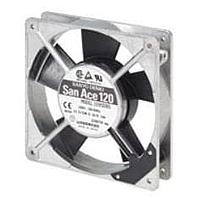 Sanyo Denki 109S487-20 Axial Axial Fan, 120x120x25mm, 230VAC, Sensor Voltage 4.5VDC-5.5VDC (for 5VDC), Alarm