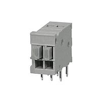 Same Sky (formerly CUI Devices) TBL009-254-02GY-2GY Fixed Terminal Blocks Terminal block, screwless, 2.54, Horizontal, 2, Gray w Gray Button