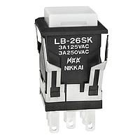 NKK Switches LB26SKW01-5F05-JB Pushbutton Switches STD SIZE PUSHBUTTON ILLUMINATED/SNAP-IN