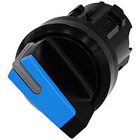 SIEMENS 3SU10022BC500AA0 Short Handle SEL SW, 2POS, MOM, SHORT HANDLE, BLU