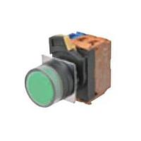 Omron Automation and Safety A22NN-BGM-NBA-G100-NN Pushbutton Switches Assm, FG, Plas Bzl, Black, 1NO