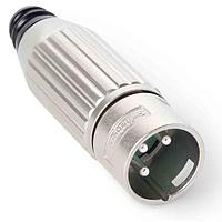 Switchcraft AAA6MZH Cable Connectors 6P M SLD XLR MTL HND Ni FINISH, Ag PLT