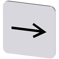 SIEMENS 3SU19000AF810QR0 Labeling Plate, Arrow Right INSCR LABEL, 22 X 22MM,SYMB: ARROW RIGHT