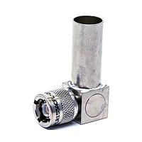 Trompeter / Cinch Connectivity Solutions PLR155ACFL-221 RF Connectors / Coaxial Connectors TRS Plug R/A Full CRMP 4-lug