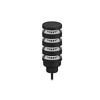 Banner Engineering TL50BLB2G2R2Y1 Tower Lights Beacon Tower Light: 4-Color Indicator; Voltage: 12-30 V dc or 24 V ac; Environmental Rating: IP67; Input: Bimodal; Colors: Blue Flash Green Flash Red Flash Yellow Rotate; 2 m (6.5 ft) Integral Cable