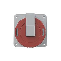 Amphenol Tuchel 2CMA167030R1000 Connectors 3P+N+E Panel Mounted Socket Outlet, Unified Flange, Angled. Replaces Part# 416RAU6W