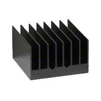 Advanced Thermal Solutions ATS-54250K-C1-R0 Component BGA Heat Sink, Straight Fin w/Thermal Tape, Black, T412, 25x25x14.5mm