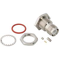 Amphenol RF 031-7005 RF Connectors RP-TNC Straight Crimp Jack 1.32 mm Micro-Cable Rear Bulkhead 50 Ohm IP67