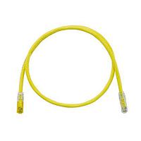 Panduit UTPK6A2MYL Cat 6a Keyed Copper Patch Cord, Cat 6A, Yellow