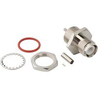 Amphenol RF 031-7011 RF Connectors RP-TNC Straight Crimp Jack RG-178 Front Bulkhead 50 Ohm IP67
