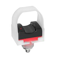 Banner Engineering VTBP6RQ Photoelectric Sensors VTB Series: Verification Touch Button 1-Color; Input: 12-30 V dc; Upper Housing: Polysulfone; Output: PNP; Job Light Input: +10-30 V dc; Color: Red; 4-pin M12 Integral QD