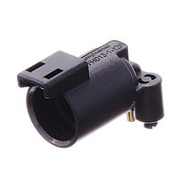 Amphenol SINE Systems ATFHD13-1-12P-BM01 Receptacles 1 Position, Right Angle Board Mount Receptacle, Pin, Snap Fit, Gold Plated Size 12 Contact