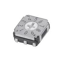 Nidec Components SA-7113TB Rotary Switches smd 7mm code decimal real, gull wing, low-profile side setting, cross slot,sideling support term
