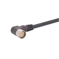 HARTING 21373400F73050 Sensor Cables / Actuator Cables M23 Single Ended Overmolded Cable Assembly, 17pin, male angled, PVC black, 5.0m