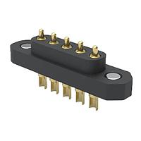 Mill-Max 878-22-005-00-011101 Headers 4mm Magnetic Spring-Loaded Pogo Conn 5 Pin UnShrouded Soldercup Wire Term