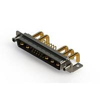 EDAC 629-17W5250-3T6 Mixed Contact D-Sub Connectors Right-angle Power Combo D-Sub Connector