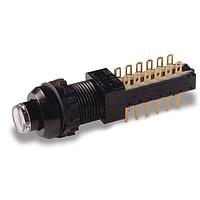 C&K ZF4UEEBF11010108 Standard Switches 4PDT Central Mounted Alternate(Push-Push
