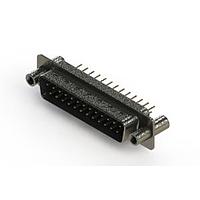 EDAC 627-M25-220-LN4 D-Sub Connectors - Standard Density Vertical Machined D-Sub Connectors