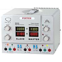 PINTEK PW-5033 DC Power Supply (30V/3Ax2 + 5V/3A)