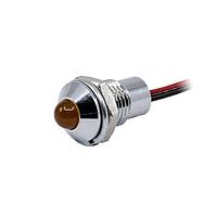 VCC CC-1-3060-9912-I Panel Mount Reflector LEDs PMI Dia .319" (8.10mm) Orange 48V