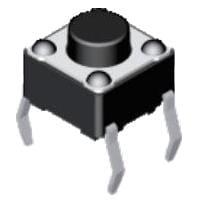 Diptronics DTS-66N-V Basic Switch 6x6mm 160gf BROWN