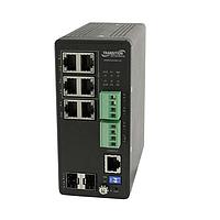 Lantronix SISPM1040-362-LRT Managed PoE+ Switch Managed Hardened PoE+ Switch 10/100/1000Base-T PoE+ (4) 10/100/1000Base-T w/100/