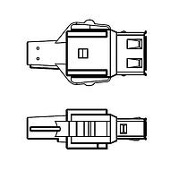 Amphenol Commercial Products CAA00HSC0111100 Cable Assembly USB TO HSC CAB ASSEMBLY A CODE