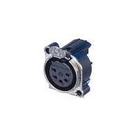 NEUTRIK NC5FBV Receptacles Recpt B 5P F PCBV Pin 1/gnd sep nickel