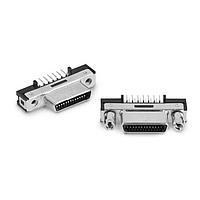 3M Electronic Solutions Division 12214-1150-00FR Micro-D D-Sub Connectors 0.8mm 14P VERT RECEP THRU HOLE 30u GOLD