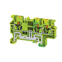 Altech CPG2.5/3 Ground Terminal Block DIN Term Blk Push-In Grnd 3 Conn