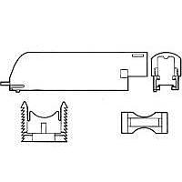 AMP Connectors - TE Connectivity 552760-2 D-Sub Tools & Hardware COVER 90 DEG. SLIDE-ON