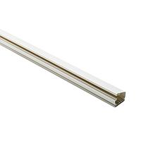 HellermannTyton TSRP1FW-8A Wire Ducting & Raceways One Piece Power Rated Raceway, 3/4", 8.0 ft Long, PVC, Office White, 160ft/Carton